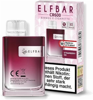 Elfbar CR600 Strawberry Ice Einweg E-Zigarette 20mg