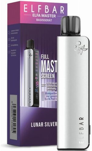 Elfbar Elfa Master E-Zigarette Lunar Silver