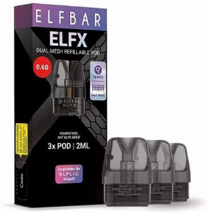 Elfbar ELFX 0,6 Ohm Pod 2ml 3 Stk.
