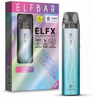 Elfbar ELFX Kit E-Zigarette Silver Blue