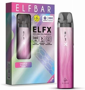 Elfbar ELFX Kit E-Zigarette Silver Pink