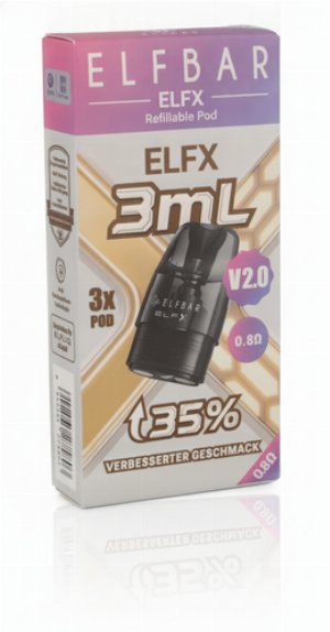 ELFBAR ELFX V2.0 0,8 Ohm Pods 3ml 3 Stk.