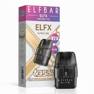 Elfbar ELFX V2.0 Pods 0,8 Ohm 2,0ml Tank - 3 Stück
