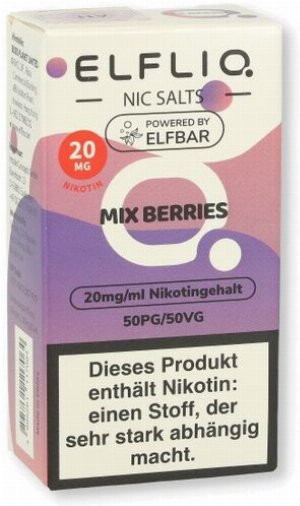 ELFLIQ by Elf bar Nic Salt Liquid Mix Berries 20mg