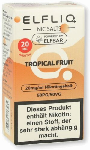 Elfliq by Elf bar Nic Salt Liquid Tropical Fruit 20mg