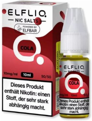 Elfliq by Elfbar Cola 10mg Nic Salt Liquid