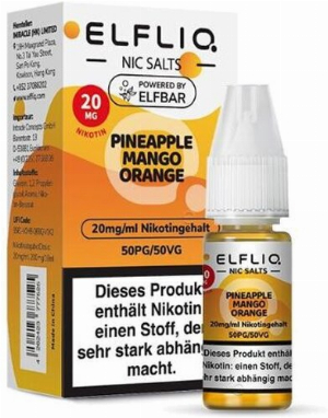 Elfliq by Elf Bar Nikotinsalz Liquid Pineapple Mango Orange 20mg