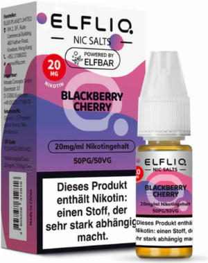 Elfliq by Elfbar Nikotinsalz Liquid Blackberry Cherry 20mg