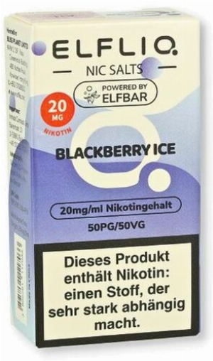 Elfliq by Elfbar Nikotinsalz Liquid Blackberry ice 20mg