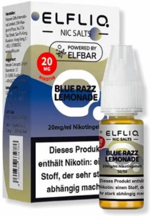Elfliq by Elfbar Razz Lemonade 20mg Nic Salt Liquid