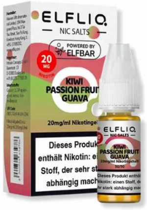 Elfliq by Elfbar Nikotinsalz Liquid Kiwi Passion Fruit Guava 20mg