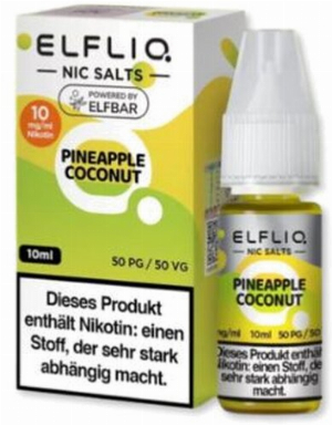 Elfliq by Elfbar Nikotinsalz Liquid Pineapple Coconut 10mg