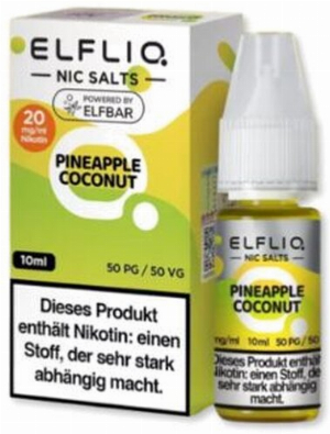 Elfliq by Elfbar Nikotinsalz Liquid Pineapple Coconut 20mg