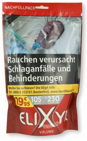 Elixyr Rot 105g Beutel Volumentabak