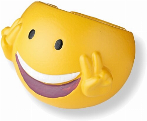 Emoji Aschenbecher Grinsend Gelb