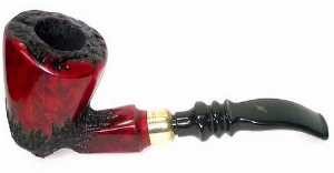 Erik Nordings Signature FreeHand Pfeifen Rot Teilrustiziert 2