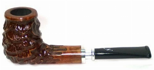 Erik Nordings Valhalla 302 Spigot  Pfeife Braun Rustic