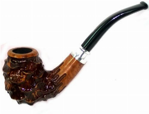 Erik Nordings Valhalla 303 Spigot Pfeife Braun Rustic