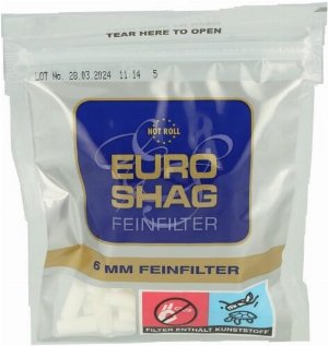 Euro Shag Feinfilter 6mm 120 Stück