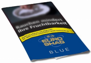 Euro Shag Zigarettentabak Blue Halfzware 38g Päckchen Feinschnitt