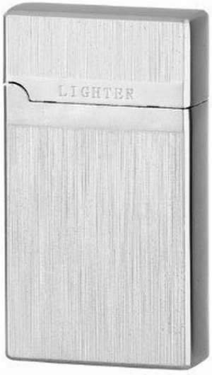 Eurojet Feuerzeug Piezo Duo Flame Chrom gebürstet