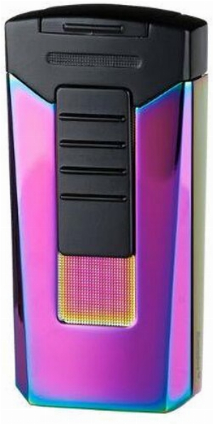 Eurojet Feuerzeug Race Double Jet Rainbow