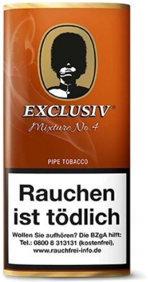 Exclusiv Mixture No 4 Pfeifentabak 50g Packung