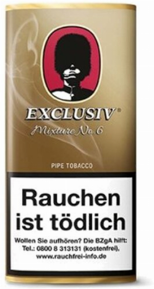 Exclusiv Mixture No 6 50g Packung Pfeifentabak