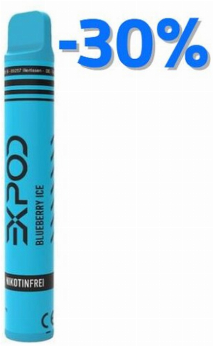 Expod Blueberry Ice Einweg E-Zigarette 0mg