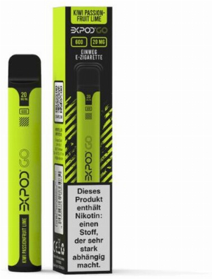 Expod Go Kiwi Passionfruit Lime Einweg E-Zigarette 20mg