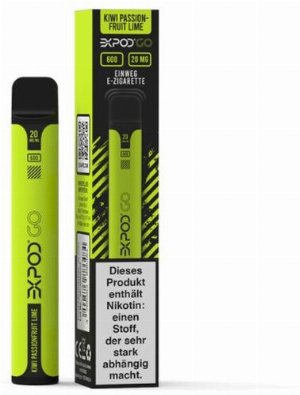 Expod Go Kiwi Passionfruit Lime Einweg E-Zigarette 20mg