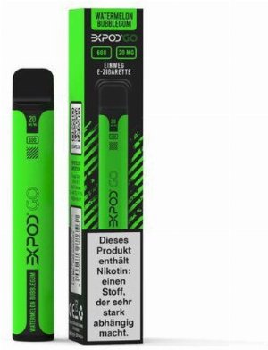 Expod Go Watermelon Bubblegum Einweg E-Zigarette 20mg