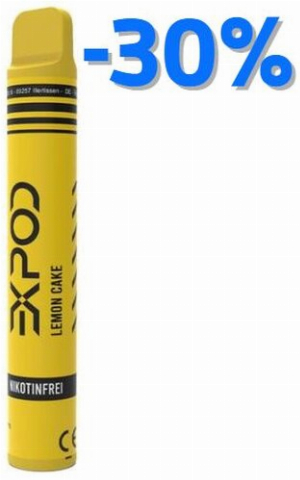Expod Lemon Cake Einweg E-Zigarette 0mg
