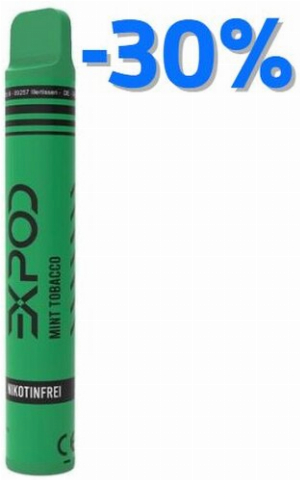 Expod Mint Tobacco Einweg E-Zigarette 0mg