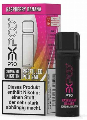 Expod Pro Raspberry Banana Prefilled Pod 20mg