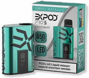 Expod Pro S Basisgerät 650 mAh Türkis Metallic
