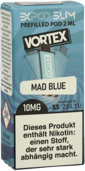Expod Slim Prefilled Pod Vortex Mad Blue 10mg