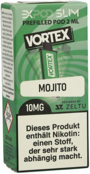 Expod Slim Prefilled Pod Vortex Mojito 10mg