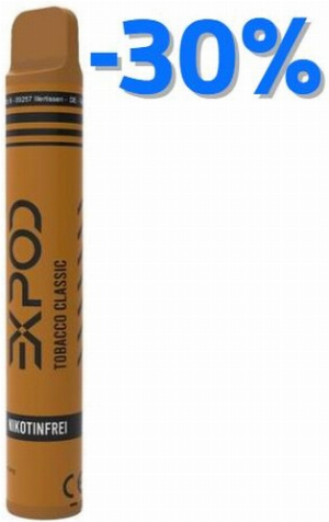 Expod Tabacco Classic Einweg E-Zigarette 0mg