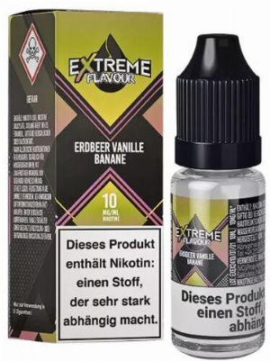 Extreme Flavour Hybrid Nicotinsalzliquid Erdbeer Vanille Banane 10mg