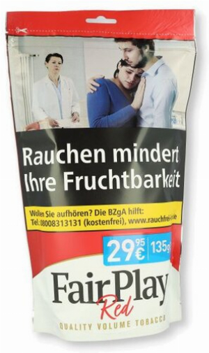 Fair Play Red Volumentabak Beutel 135g