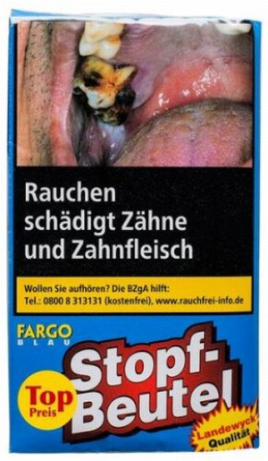 Fargo Tabak Blau 30g Spar-Päckchen Zigarettentabak 
