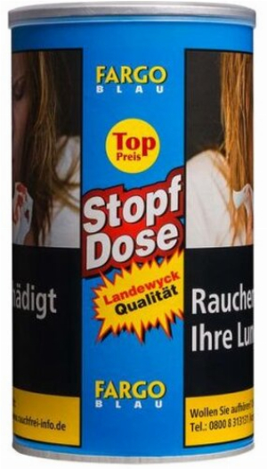 Fargo Tabak Blau Fine XXL 122g Spar-Dose Zigarettentabak