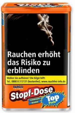 Fargo Tabak Orange 92g Stopf Dose Volumentabak