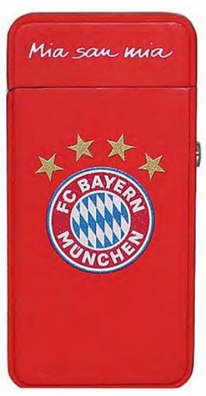 FC Bayern Arc X Feuerzeug Rot mit Gravur beidseitig