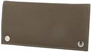 Feinschnitt-Tasche Leder Grau