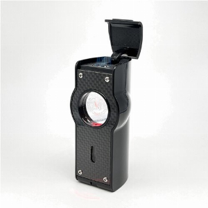 Feuerzeug Myon Table 4er Jet Sensor+Piercer Racing Schwarz Zigarrenfeuerzeug