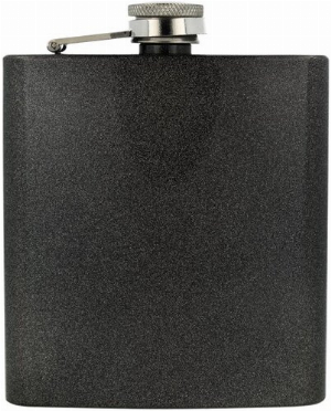 Flachmann Edelstahl Rainbow Effekt grau 6oz.