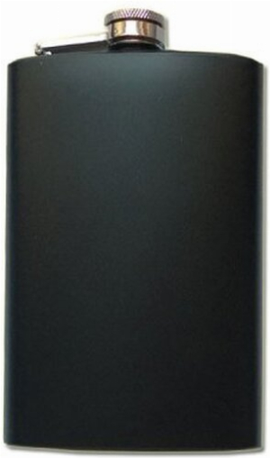 Flachmann Schwarz 8oz