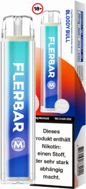 Flerbar 600 Bloody Bull Einweg E-Zigarette 20mg